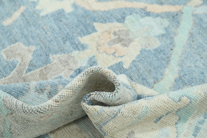 Afghan Oushak Rug 7' 11" x 10' 0" Hand-Knotted | No. AT64867