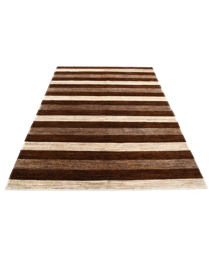 Afghan Modcar Rug 5' 1" x 7' 4" Hand-Knotted | No. AT64886