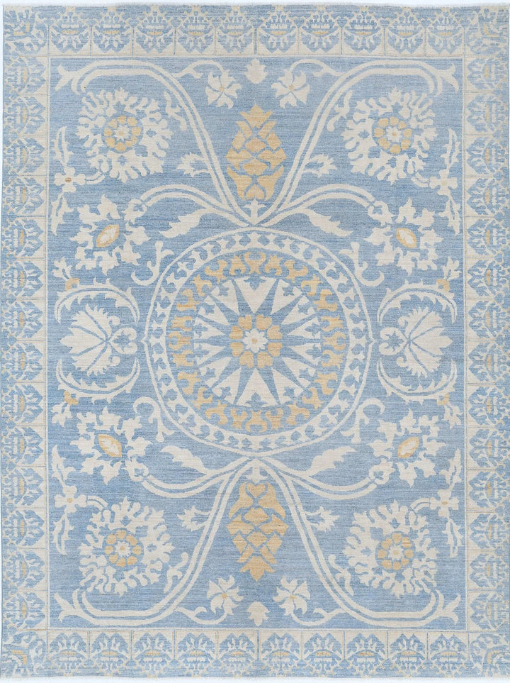 Afghan Khotan Rug 8' 10" x 11' 10" Hand-Knotted | No. AT64925