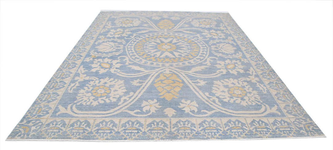 Afghan Khotan Rug 8' 10" x 11' 10" Hand-Knotted | No. AT64925