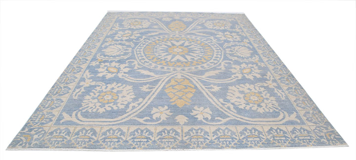 Afghan Khotan Rug 8' 10" x 11' 10" Hand-Knotted | No. AT64925