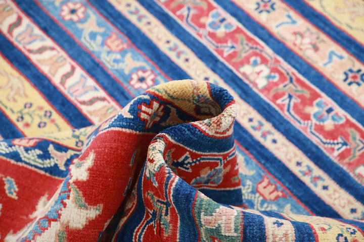 Afghan Khurjeen Rug 9' 0" x 11' 7" Hand-Knotted | No. AT64967