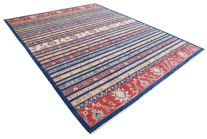 Afghan Khurjeen Rug 9' 0" x 11' 7" Hand-Knotted | No. AT64967