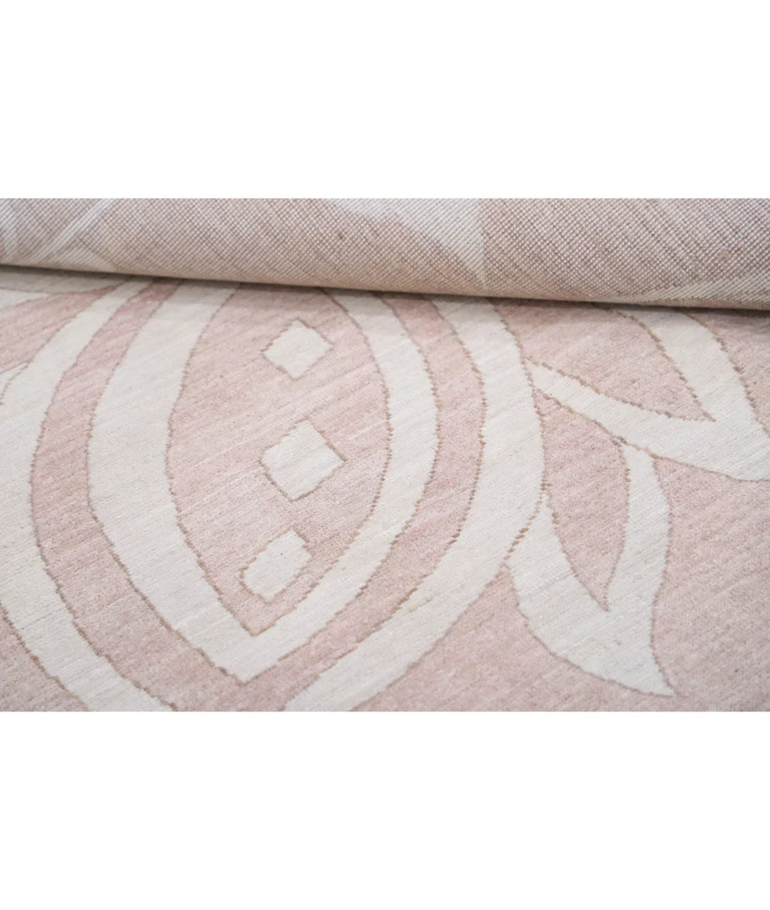 Brown Afghan Oushak Rug 8' 8" x 11' 9" Hand-Knotted | No. AT649845