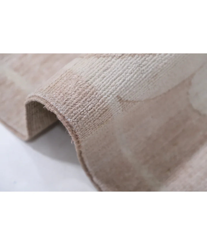 Brown Afghan Oushak Rug 8' 8" x 11' 9" Hand-Knotted | No. AT649845