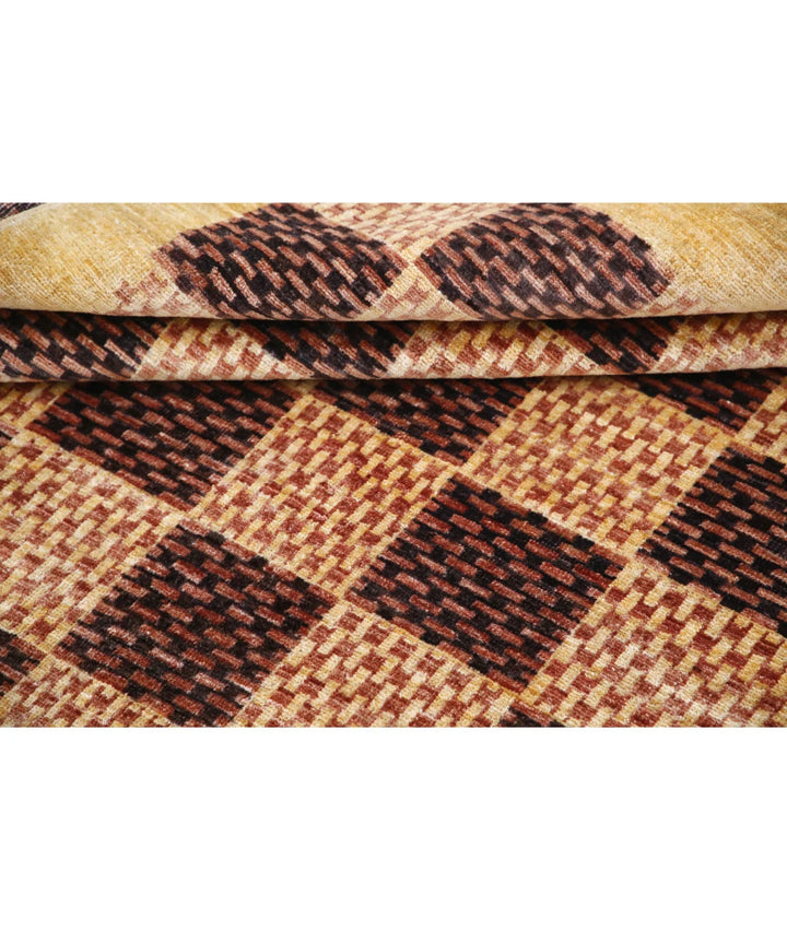 Afghan Modcar Rug 5' 3" x 6' 4" Hand-Knotted | No. AT65024