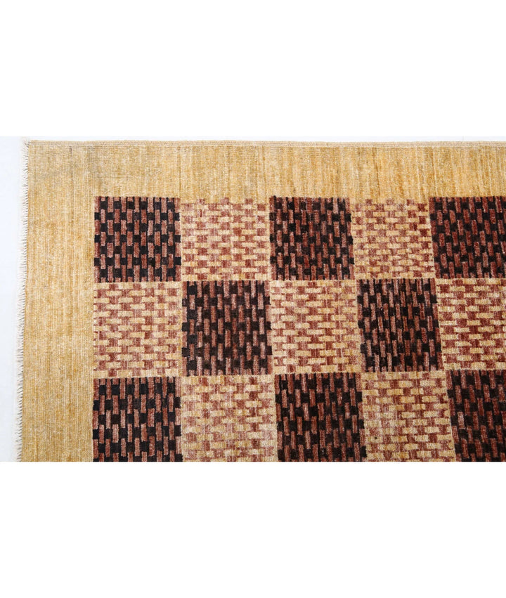 Afghan Modcar Rug 5' 3" x 6' 4" Hand-Knotted | No. AT65024