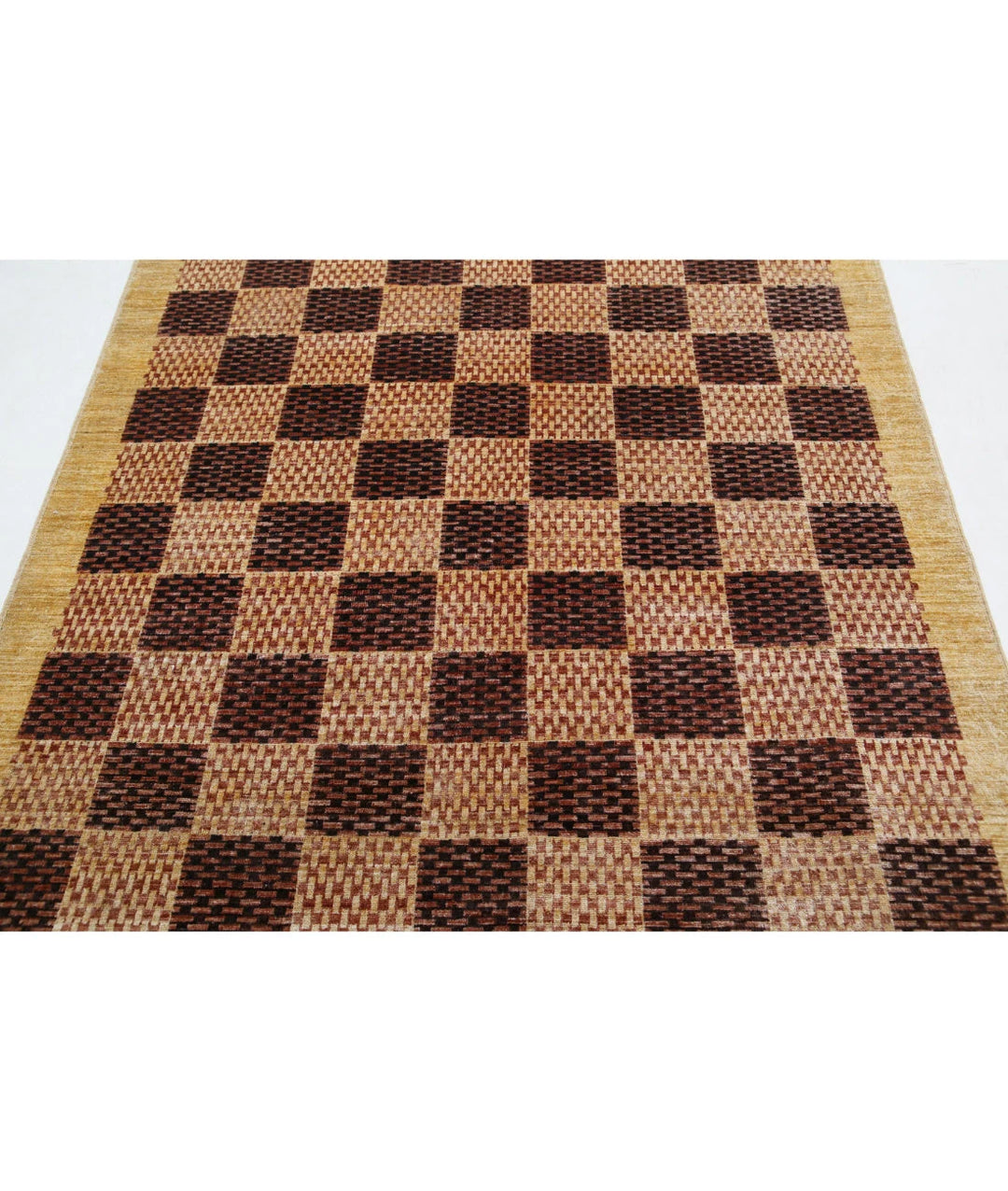Afghan Modcar Rug 5' 3" x 6' 4" Hand-Knotted | No. AT65024