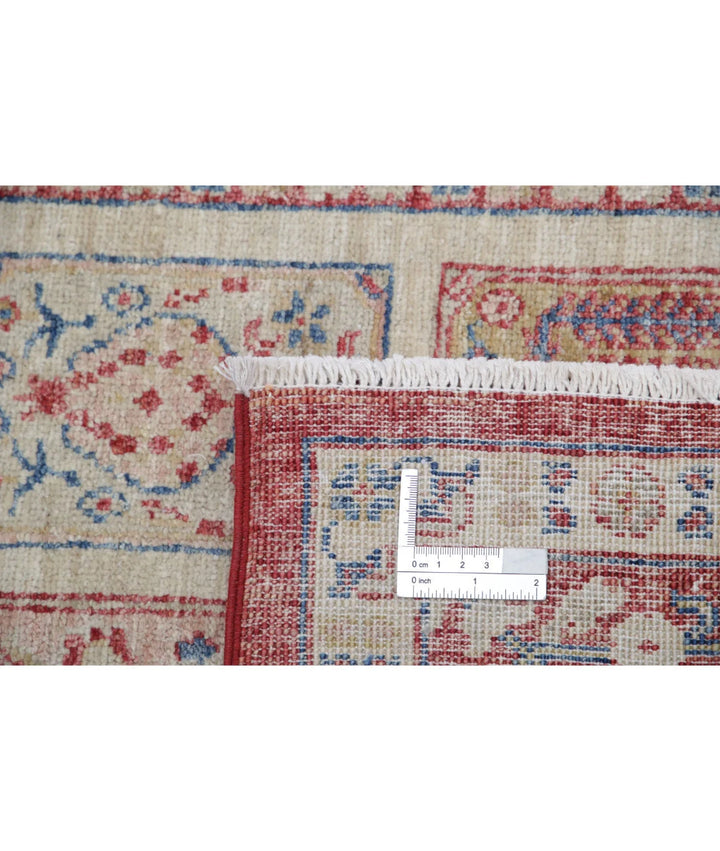 Red Afghan Bakhtiari Rug 5'6" x 7'10" Hand-Knotted | No. AT65056