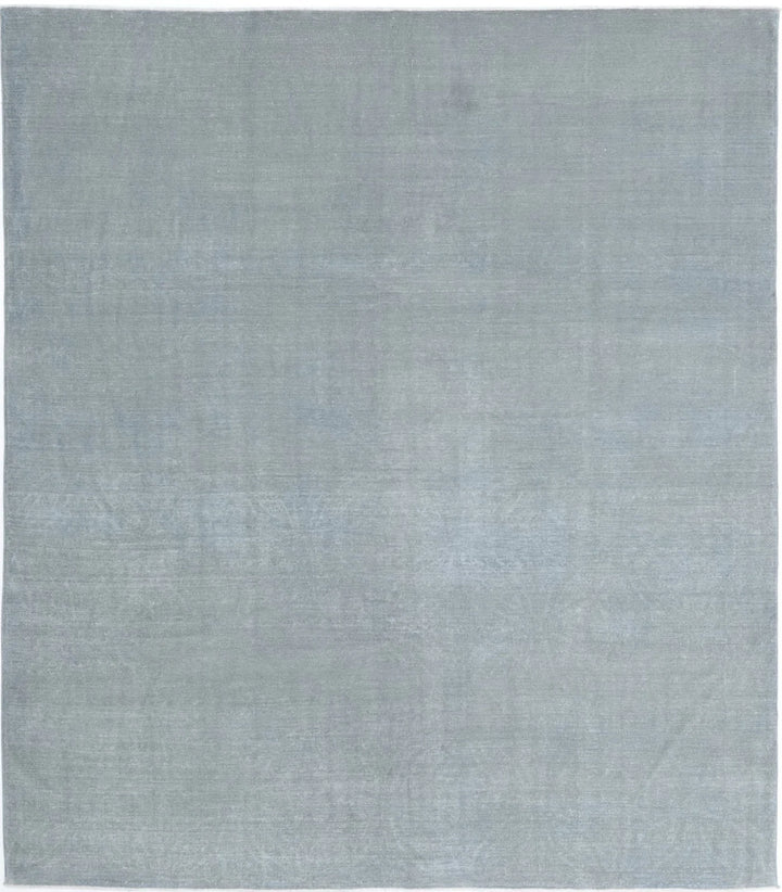 Grey Afghan Overdye Rug 7' 11" x 9' 2" Hand-Knotted | No. AT65119