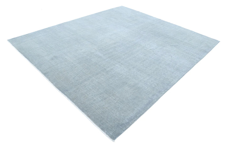Grey Afghan Overdye Rug 7' 11" x 9' 2" Hand-Knotted | No. AT65119
