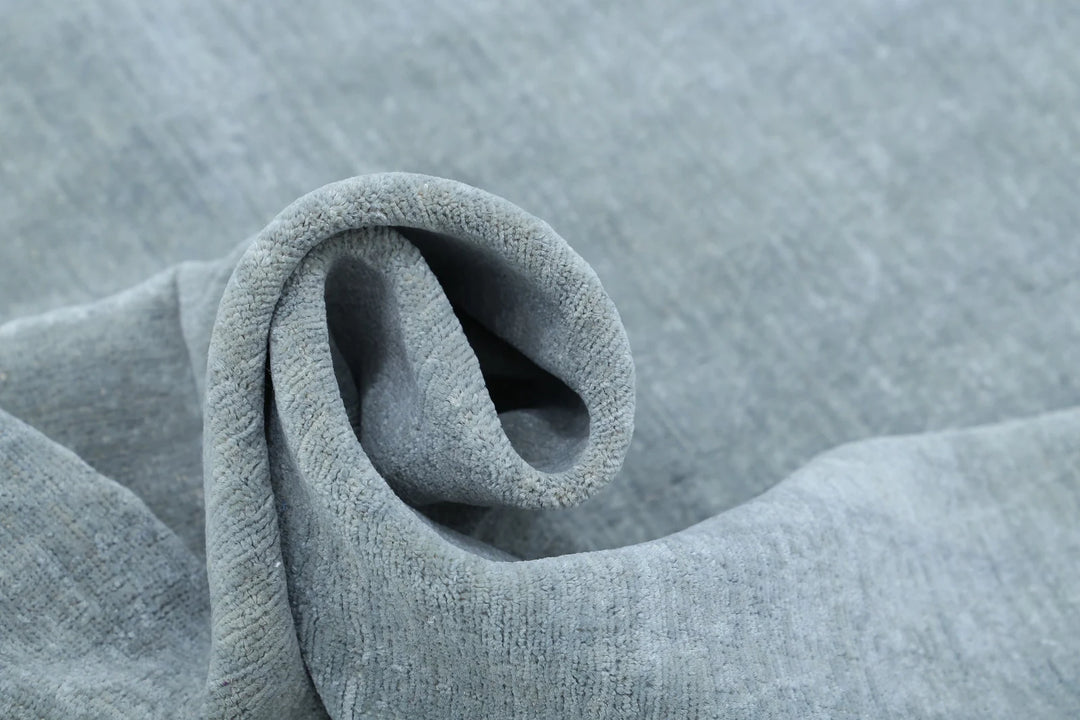 Grey Afghan Overdye Rug 7' 11" x 9' 2" Hand-Knotted | No. AT65119