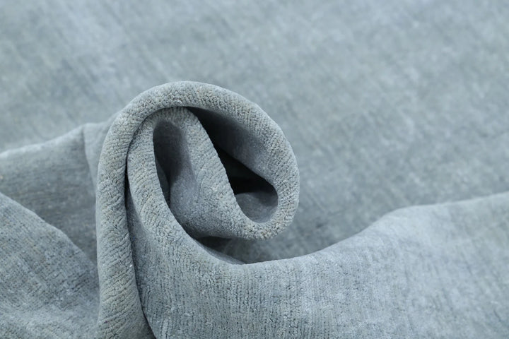 Grey Afghan Overdye Rug 7' 11" x 9' 2" Hand-Knotted | No. AT65119