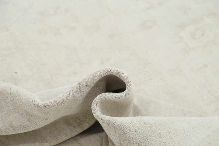 Ivory Afghan Serenity Rug 11' 6" x 17' 10" Hand-Knotted | No. AT65206