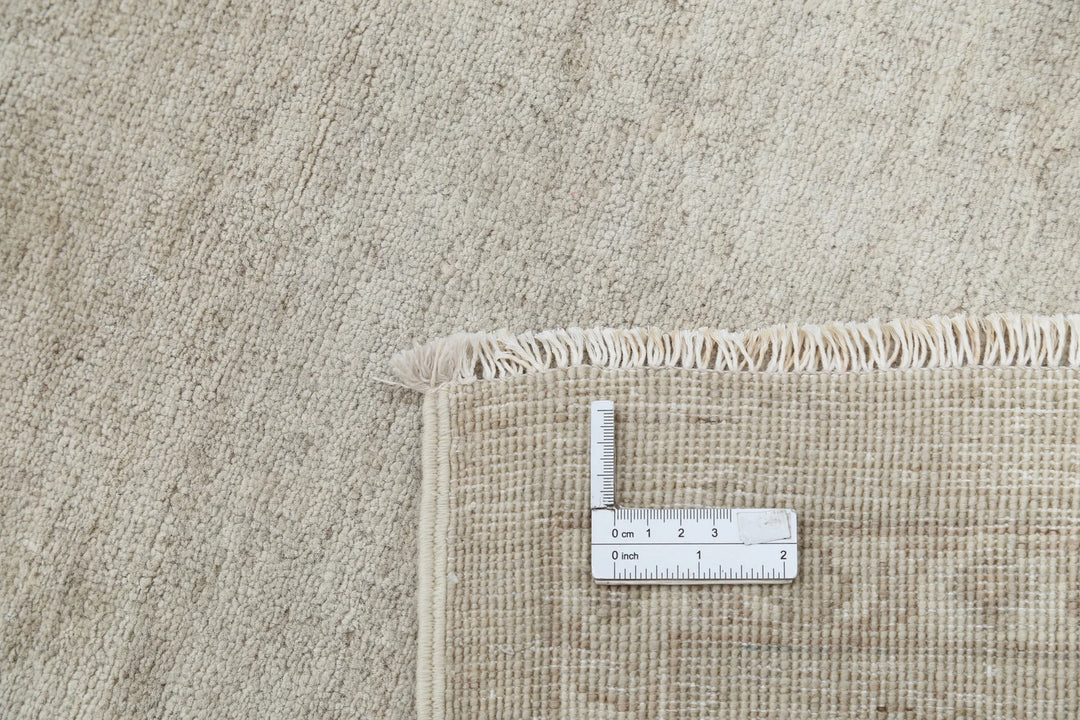 Ivory Afghan Serenity Rug 11' 6" x 17' 10" Hand-Knotted | No. AT65206