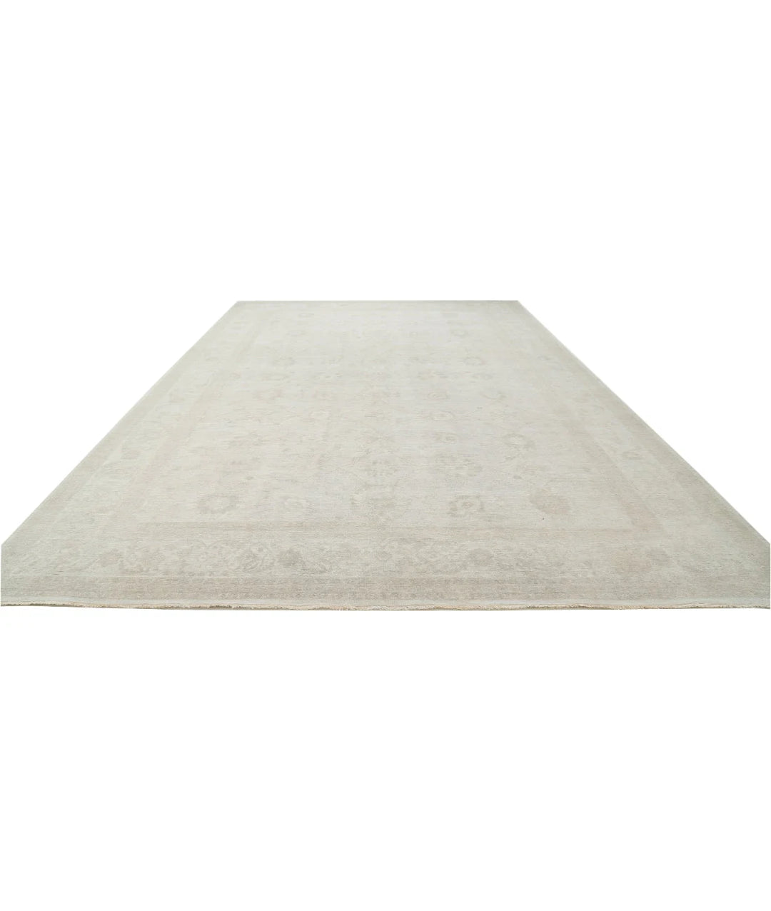 Ivory Afghan Serenity Rug 11' 6" x 17' 10" Hand-Knotted | No. AT65206