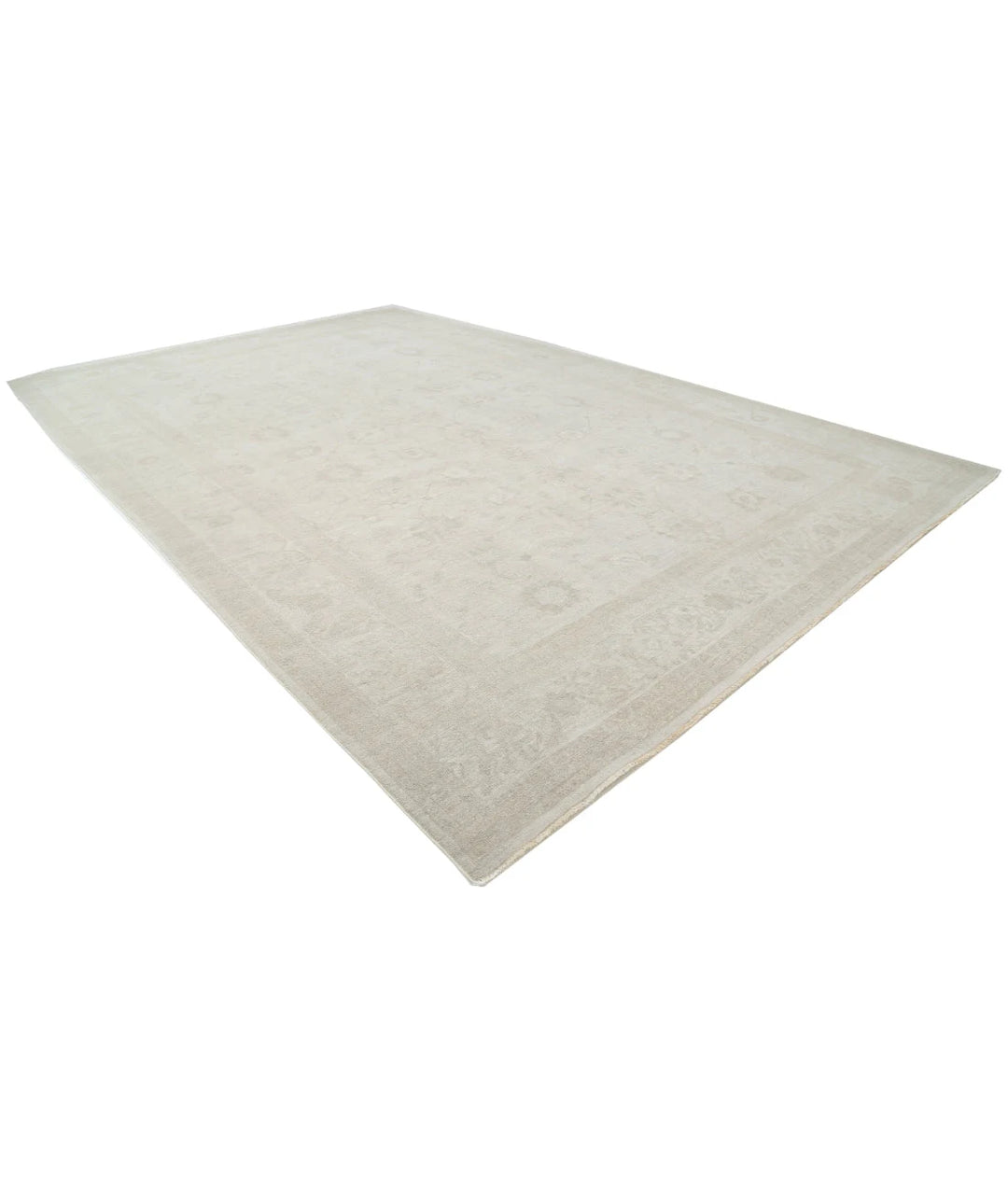 Ivory Afghan Serenity Rug 11' 6" x 17' 10" Hand-Knotted | No. AT65206