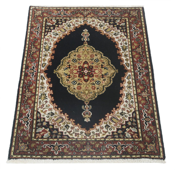 Indian Oriental Rug 1'11" x 2'10" Hand-Knotted | No. AT65253