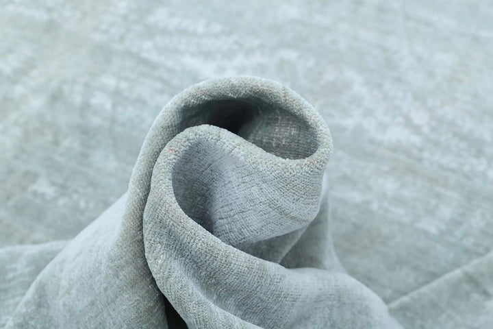 Grey Afghan Overdye Rug 8' 5" x 12' 0" Hand-Knotted | No. AT65282
