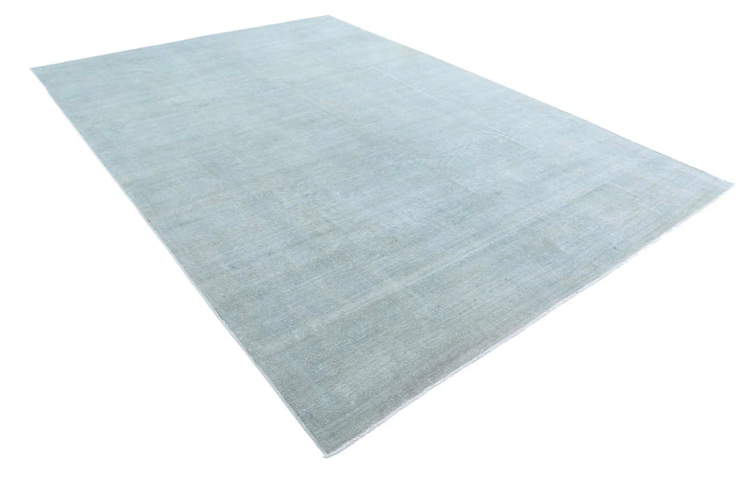 Grey Afghan Overdye Rug 8' 5" x 12' 0" Hand-Knotted | No. AT65282