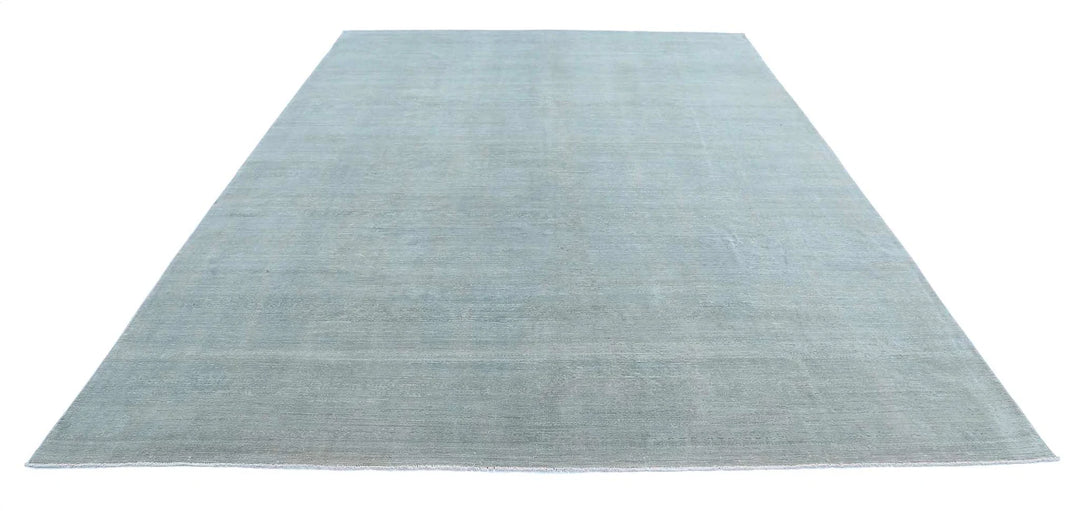 Grey Afghan Overdye Rug 8' 5" x 12' 0" Hand-Knotted | No. AT65282