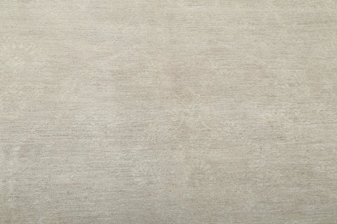 Ivory Afghan Serenity Rug 8' 9" x 11' 7" Hand-Knotted | No. AT65295