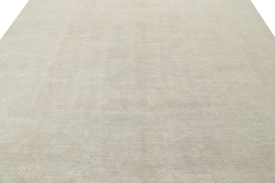 Ivory Afghan Serenity Rug 8' 9" x 11' 7" Hand-Knotted | No. AT65295