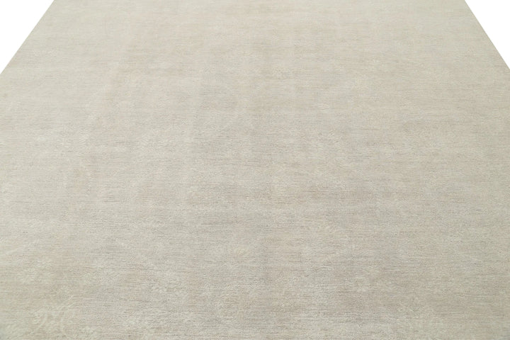 Ivory Afghan Serenity Rug 8' 9" x 11' 7" Hand-Knotted | No. AT65295