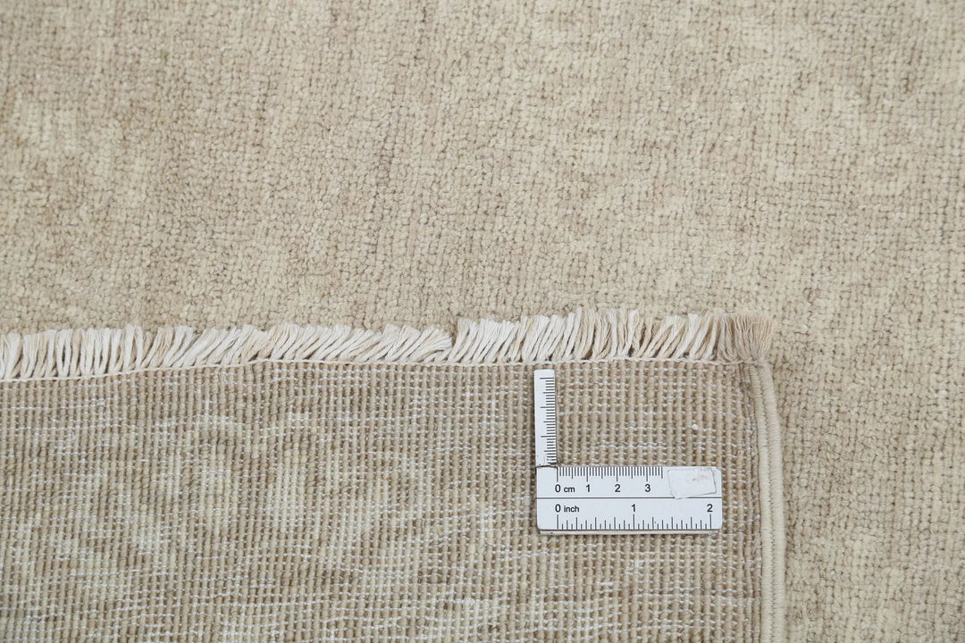 Ivory Afghan Serenity Rug 8' 9" x 11' 7" Hand-Knotted | No. AT65295