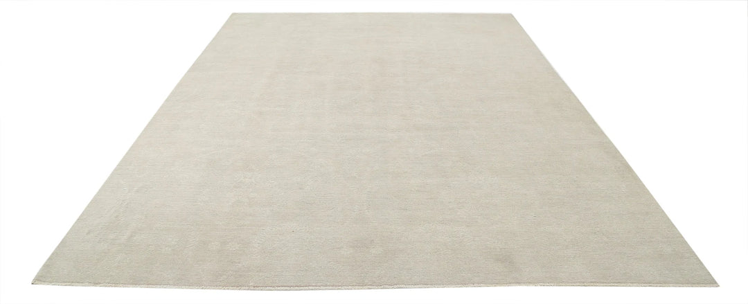 Ivory Afghan Serenity Rug 8' 9" x 11' 7" Hand-Knotted | No. AT65295