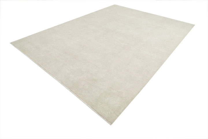 Ivory Afghan Serenity Rug 8' 9" x 11' 7" Hand-Knotted | No. AT65295