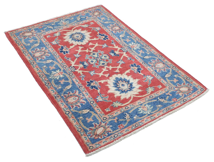 Afghan Ziegler Rug 3' 1" x 4' 2" Hand-Knotted | No. AT65337