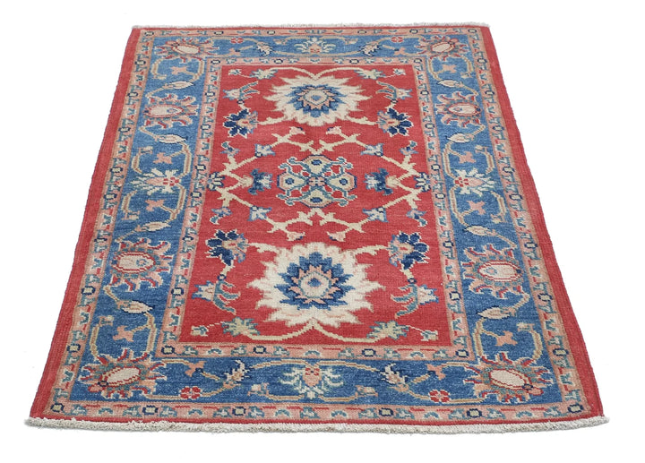Afghan Ziegler Rug 3' 1" x 4' 2" Hand-Knotted | No. AT65337