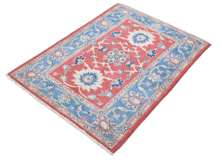 Afghan Ziegler Rug 3' 1" x 4' 2" Hand-Knotted | No. AT65337