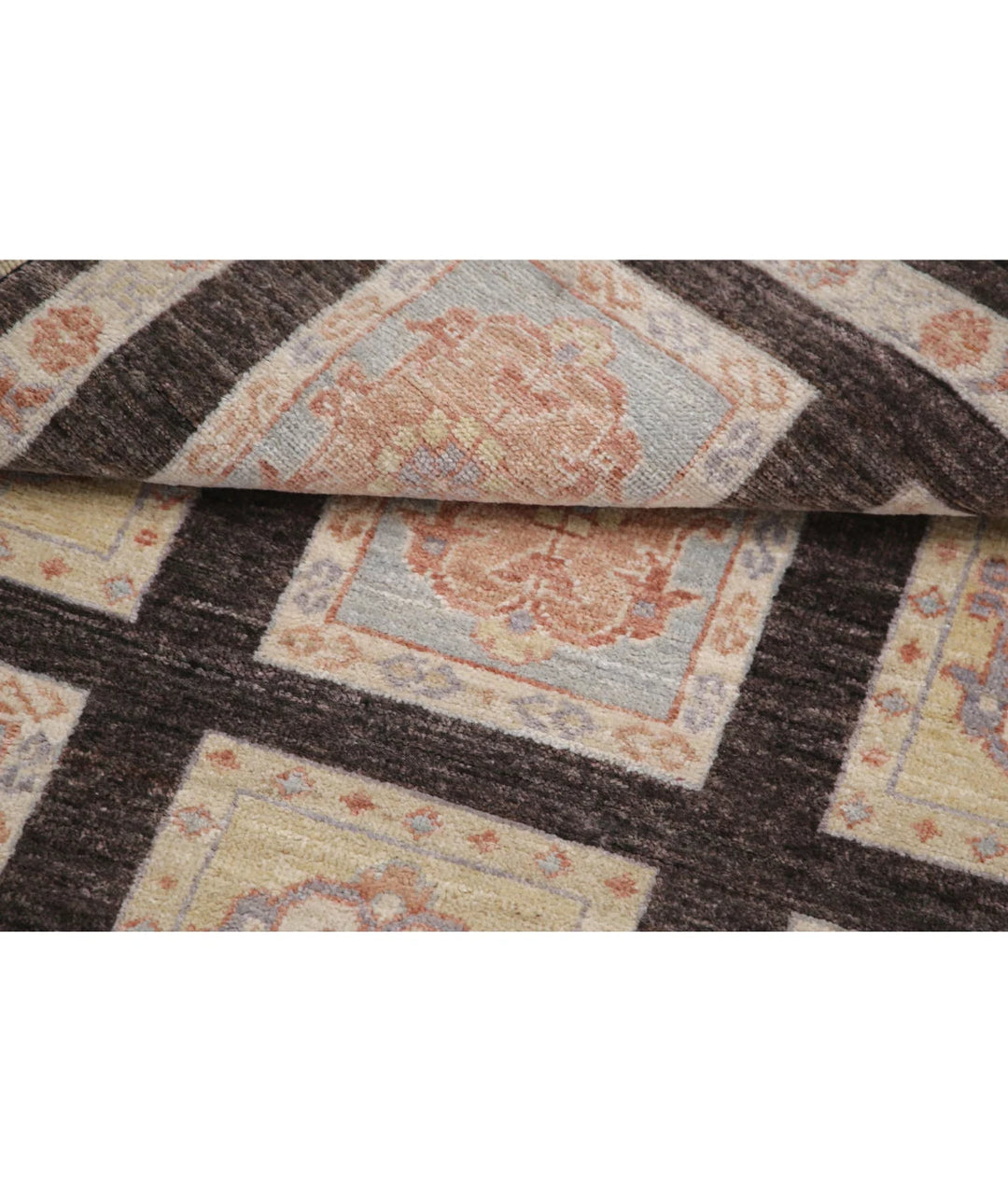 Brown Afghan Bakhtiari Rug 3' 3" x 5' 1" Hand-Knotted | No. AT65408