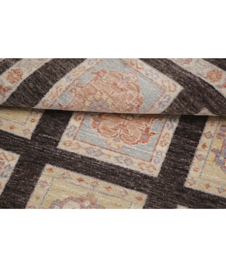 Brown Afghan Bakhtiari Rug 3' 3" x 5' 1" Hand-Knotted | No. AT65408