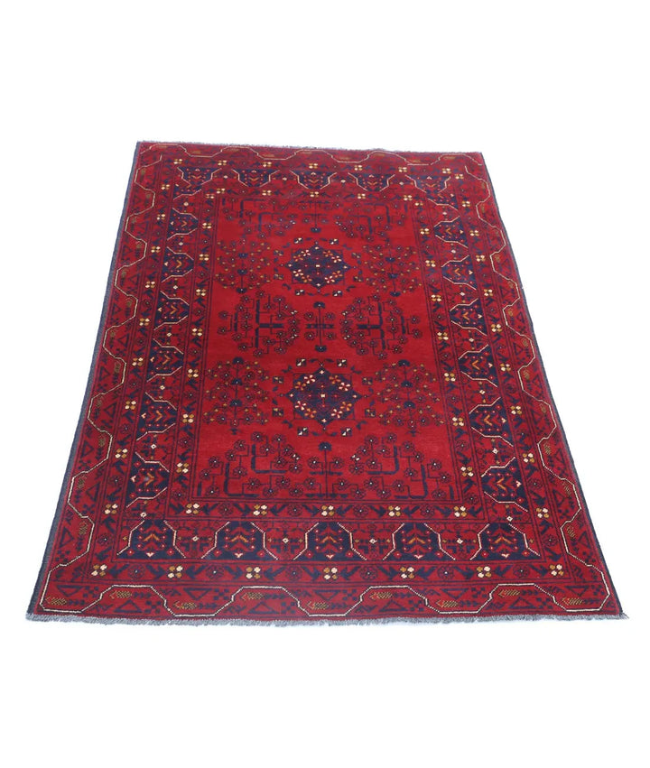 Afghan Khamyab Rug 3' 0" x 4' 7" Hand-Knotted | No. AT65485