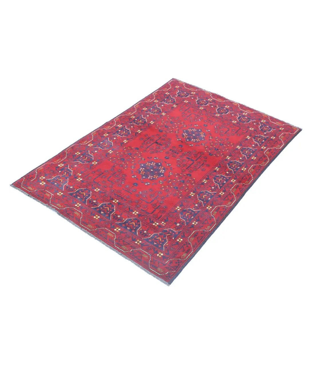 Afghan Khamyab Rug 3' 0" x 4' 7" Hand-Knotted | No. AT65485