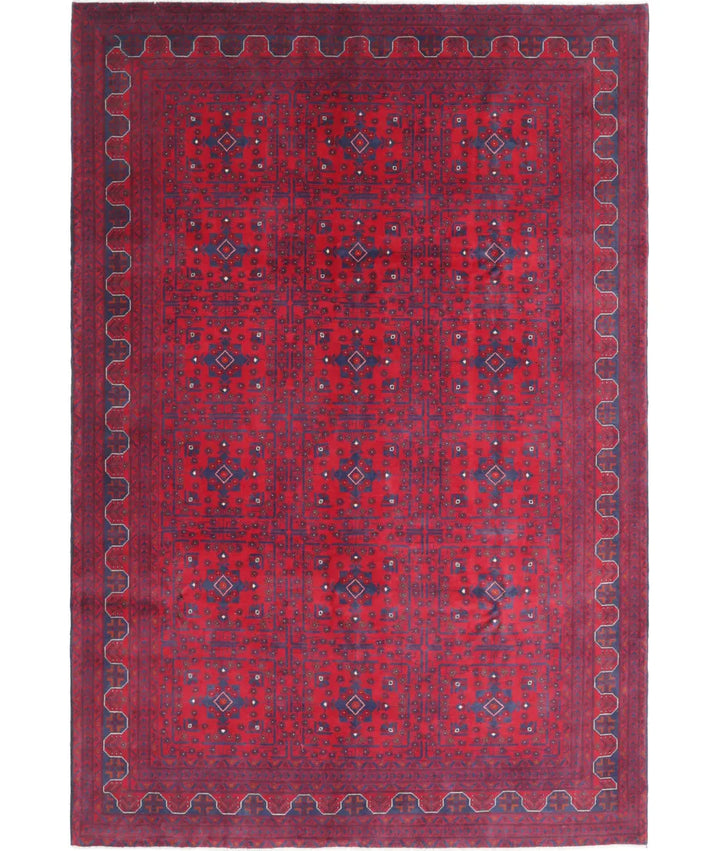 Afghan Khamyab Rug 6' 7" x 9' 8" Hand-Knotted | No. AT65500