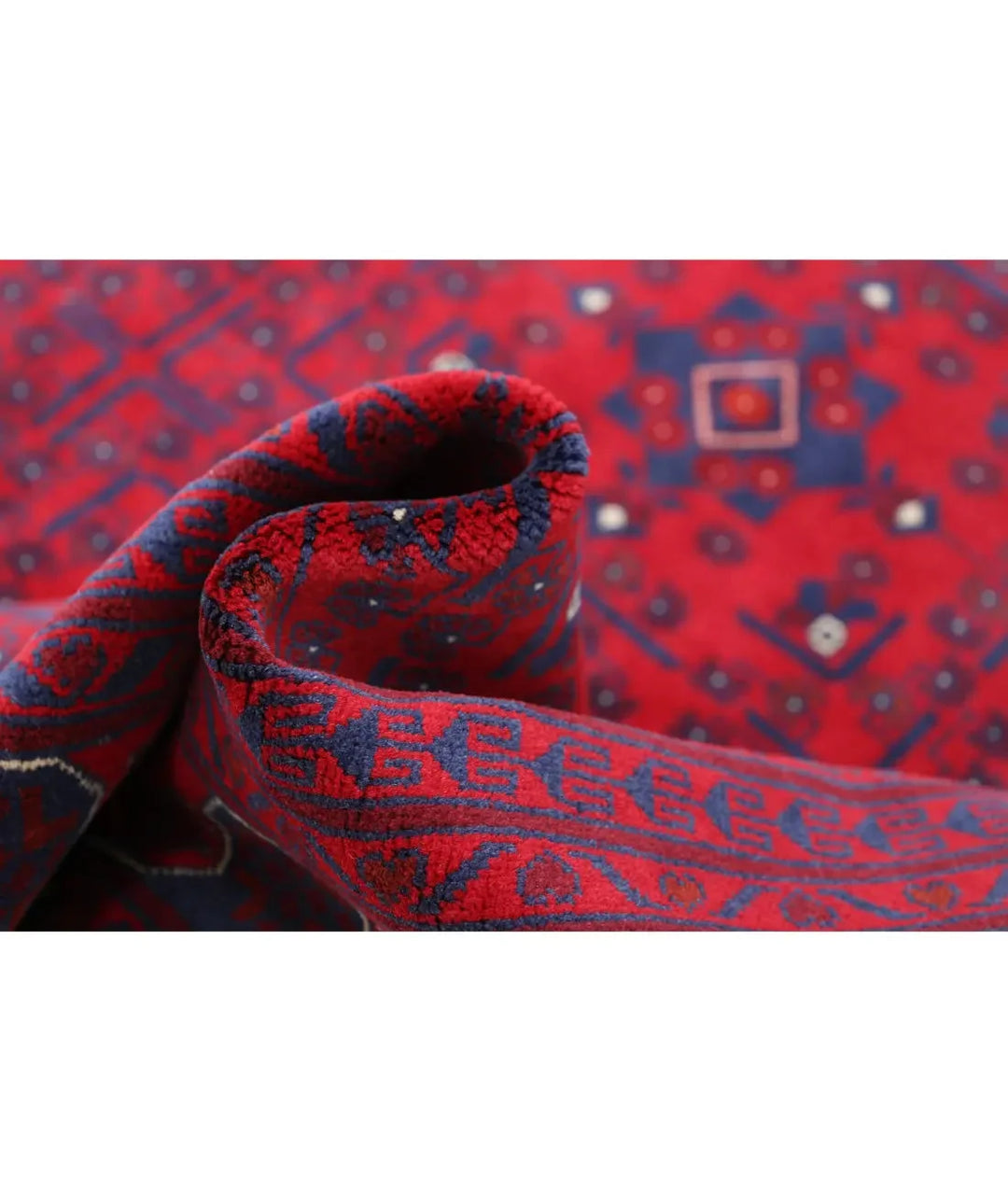 Afghan Khamyab Rug 6' 7" x 9' 8" Hand-Knotted | No. AT65500