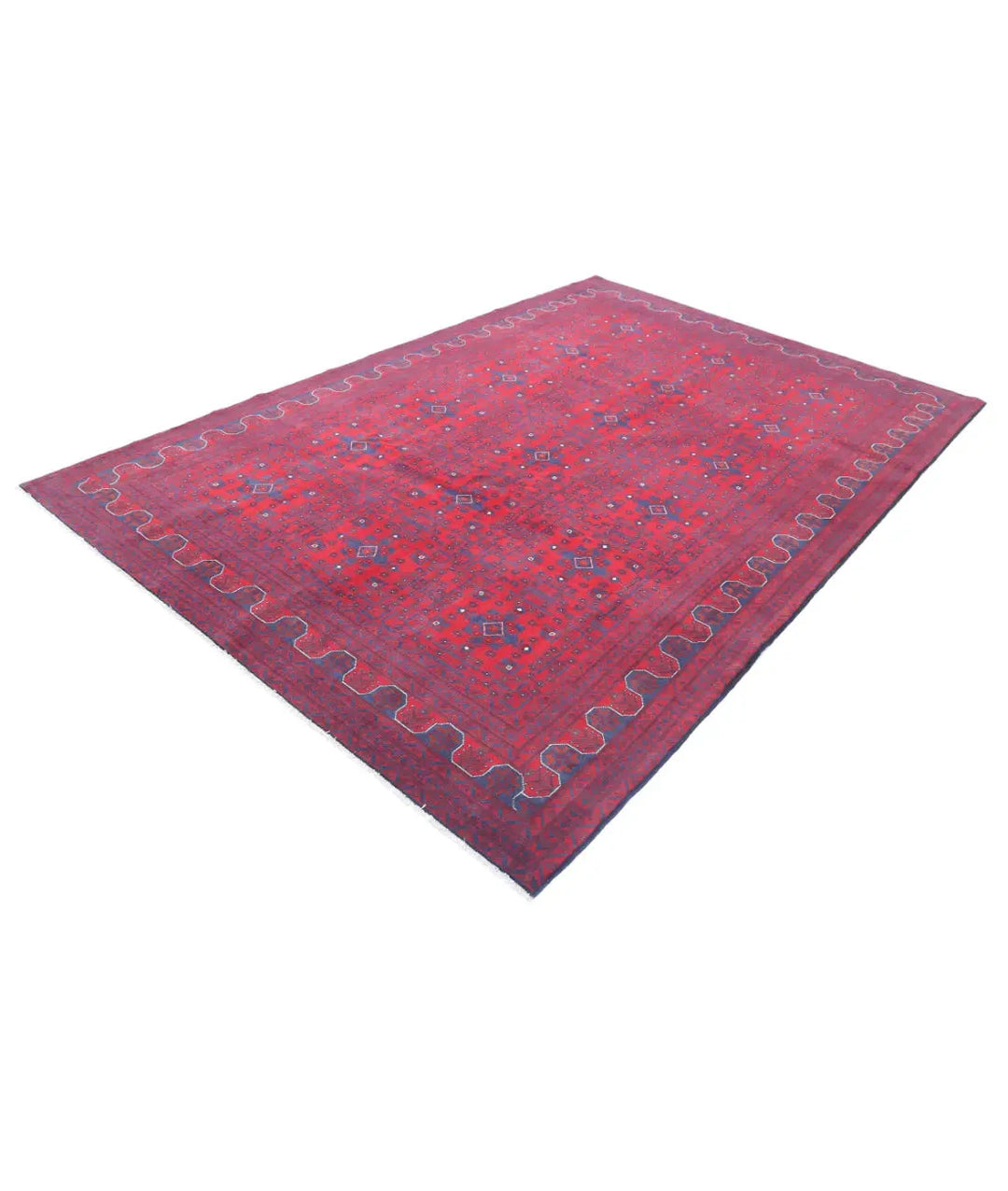 Afghan Khamyab Rug 6' 7" x 9' 8" Hand-Knotted | No. AT65500
