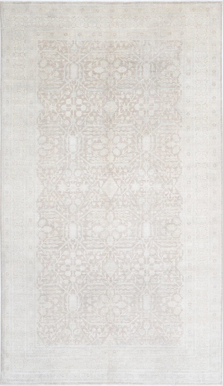Afghan Tabriz Rug 8' 9" x 15' 7" Hand-Knotted | No. AT65547