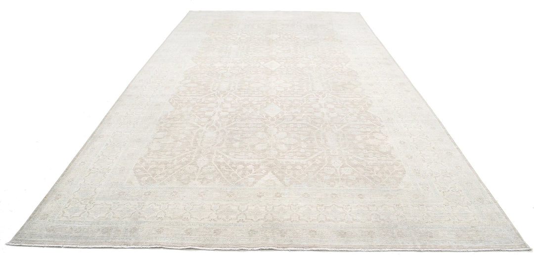 Afghan Tabriz Rug 8' 9" x 15' 7" Hand-Knotted | No. AT65547