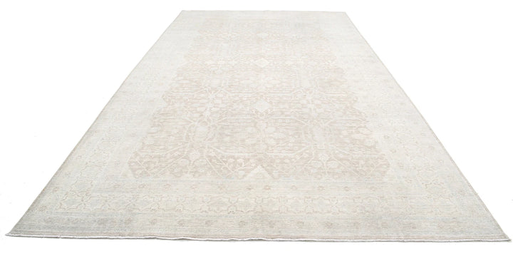 Afghan Tabriz Rug 8' 9" x 15' 7" Hand-Knotted | No. AT65547