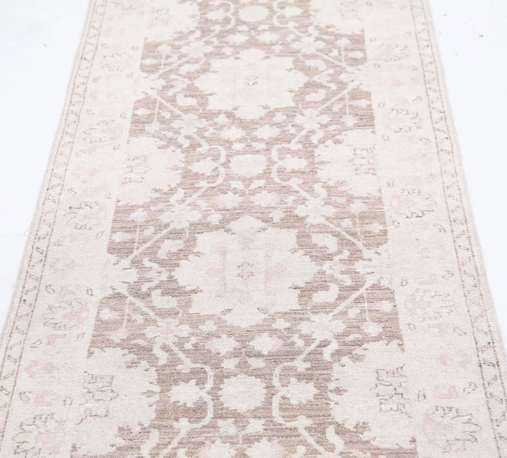 Afghan Serenity Runner Rug 2' 7" x 10' 4" Hand-Knotted | No. AT65577