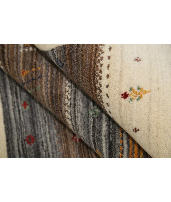 Ivory Indian Lori Rug 5' 8" x 7' 10" Hand-Knotted | No. AT65734