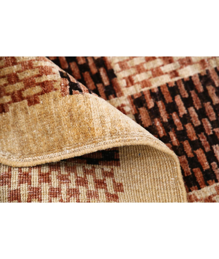 Afghan Modcar Rug 5' 1" x 6' 6" Hand-Knotted | No. AT65788