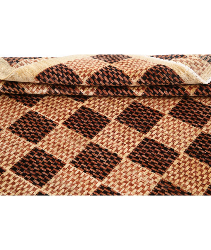Afghan Modcar Rug 5' 1" x 6' 6" Hand-Knotted | No. AT65788