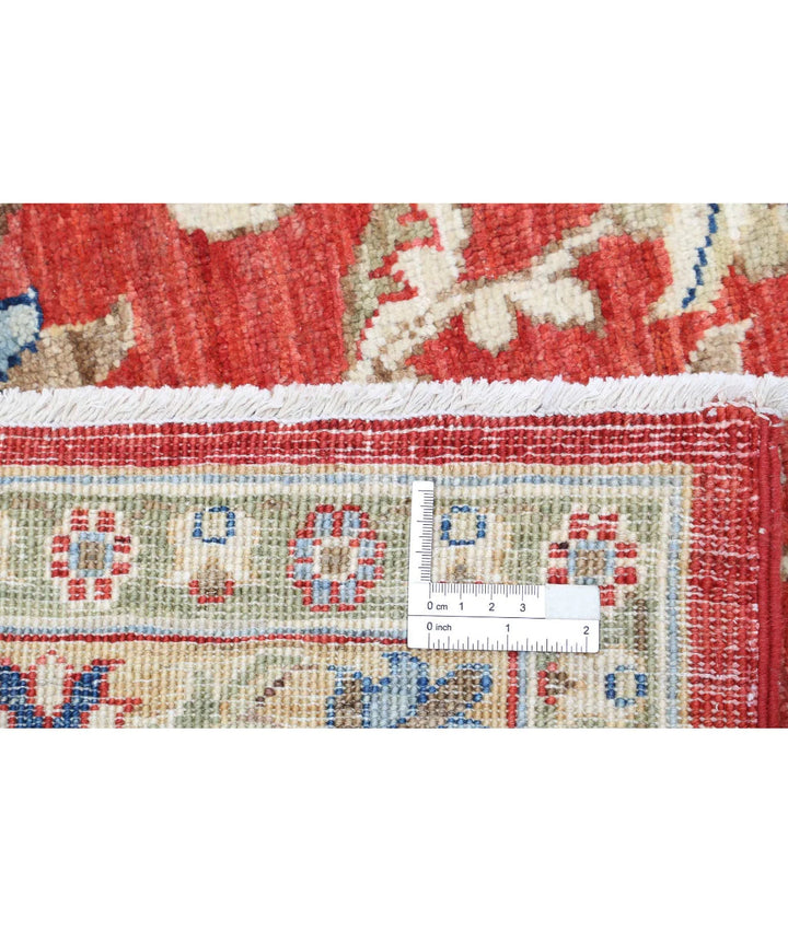 Afghan Heriz Rug 9' 11" x 13' 11" Hand-Knotted | No. AT65798
