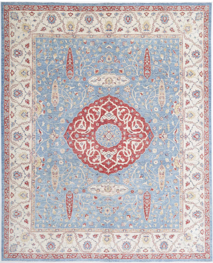 Afghan Ziegler Farhan Rug 8' 0" x 9' 11" Hand-Knotted | No. AT65808